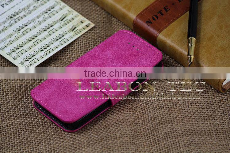 2015 New design hot novel leather case for iphone 6,leather flip wallet case for iphone 6,leather cell phone case
