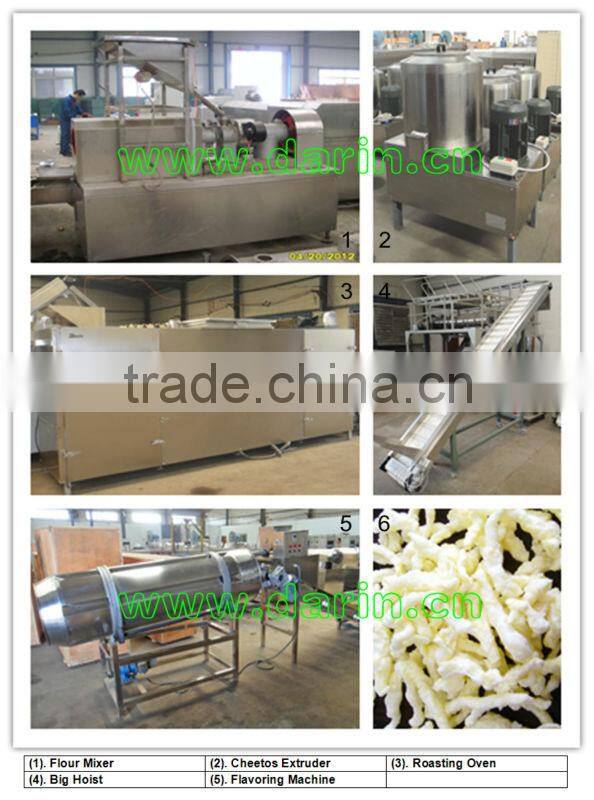 CE Certified Cheeto Snacks Extrusion Line/Manufacturing Machine