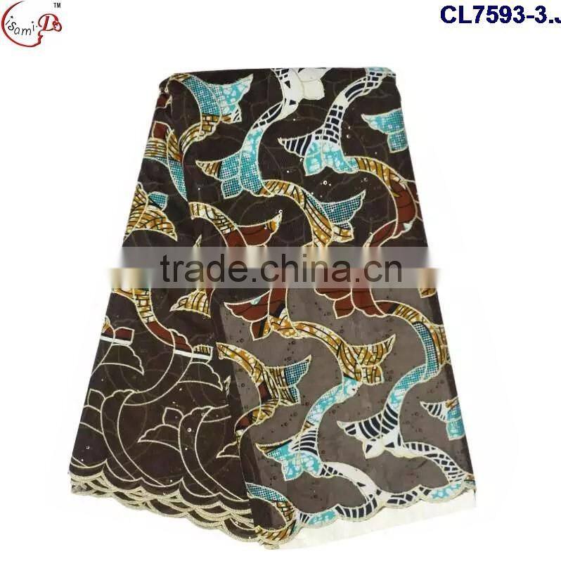 CL7593 2016 Chowleedee High quality Top Fashion Latest Design wax lace