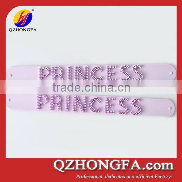 Cool Silicone Rubber Slap Bracelets with Nail Design