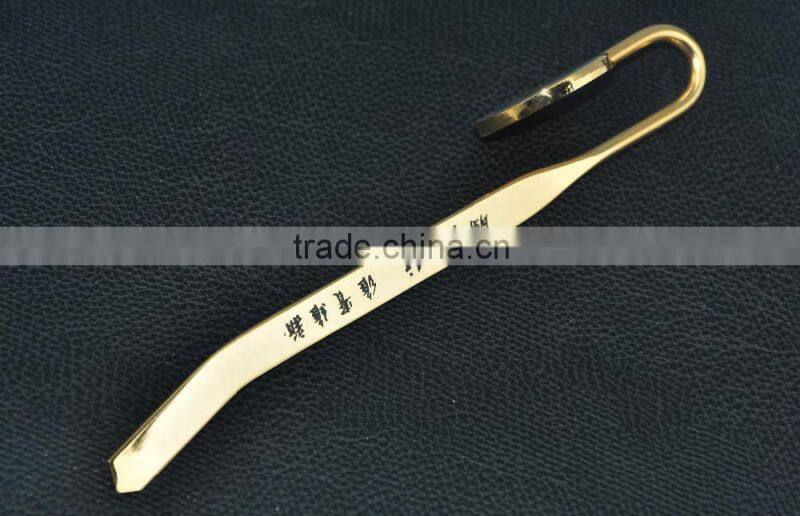Universtiy souvenir metal bookmark laser logo bookmark and gift bookmark