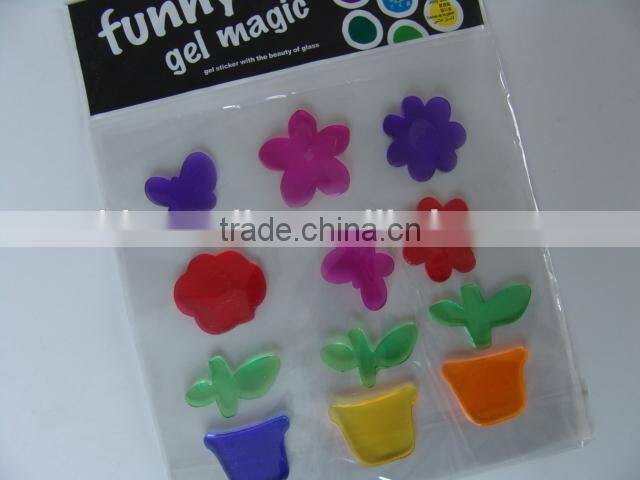 high-quality and eco-friendly window gel jelly stickers, Custom window gel sticker, gel sticker