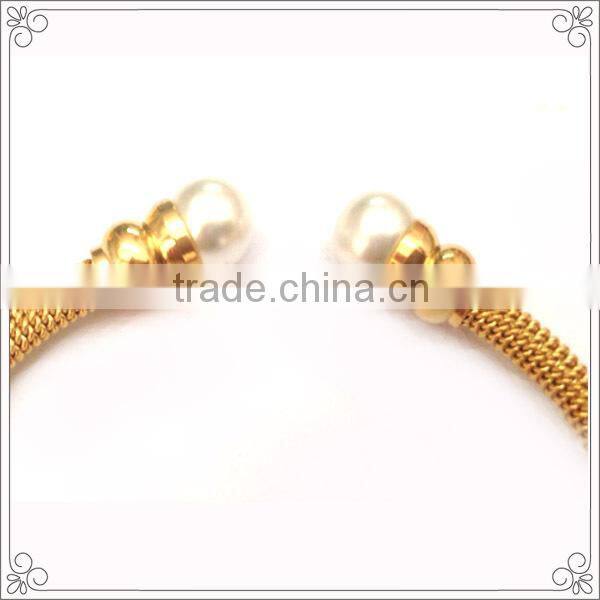Gold Plated Stainless Steel Mesh Bracelet and Bangles