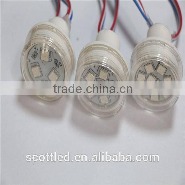 38mm led pixels DC24V fog cover amusement lights, DC12V or DC24V input, waterproof