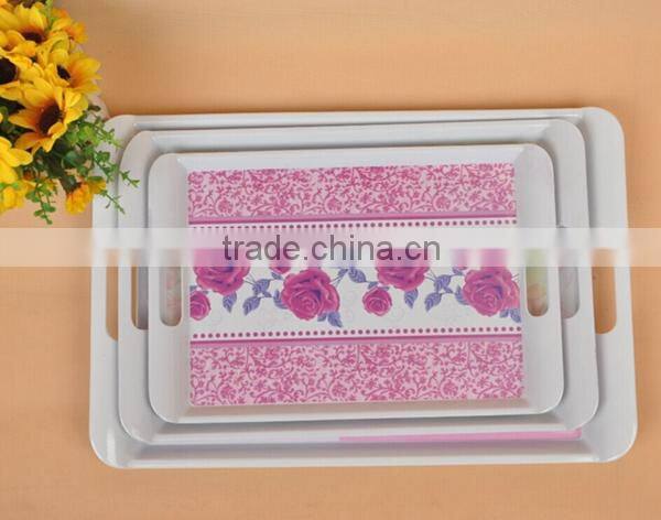 2015 fasional melamine serving tray