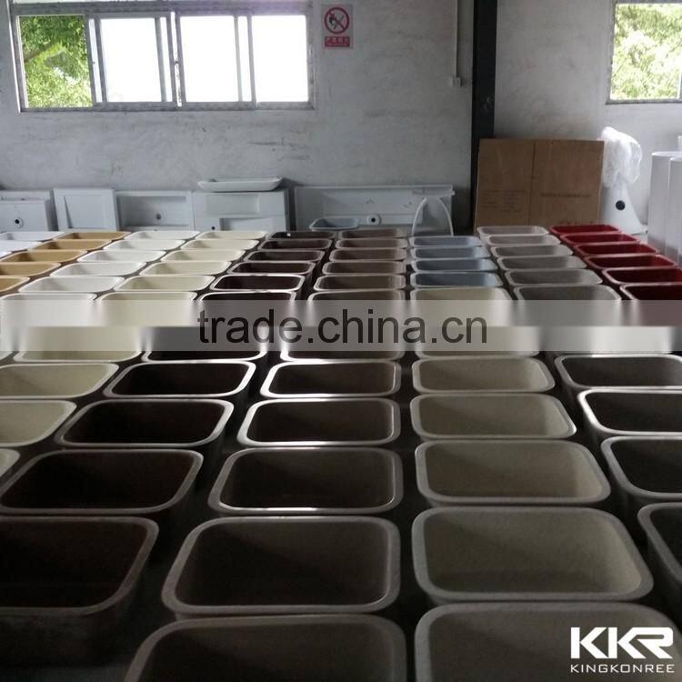 Artificial stone solid surface countertop kitchen sink