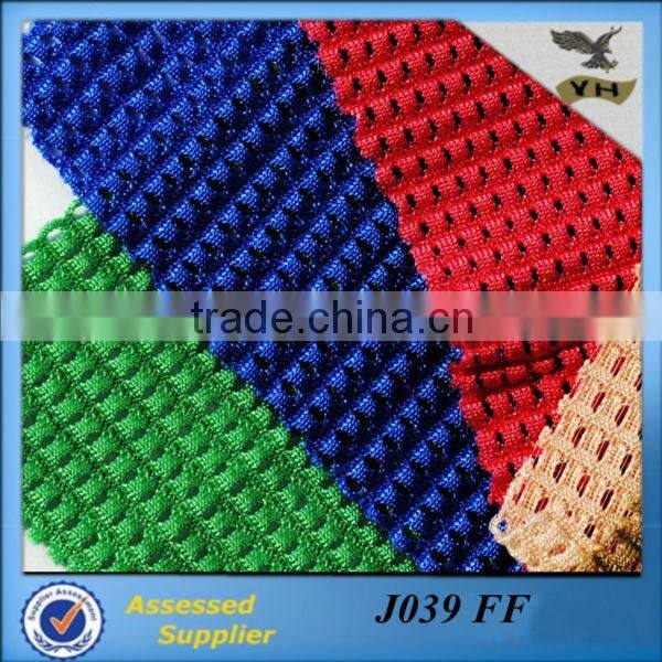 100% polyester knitted corn mesh fabric for caps