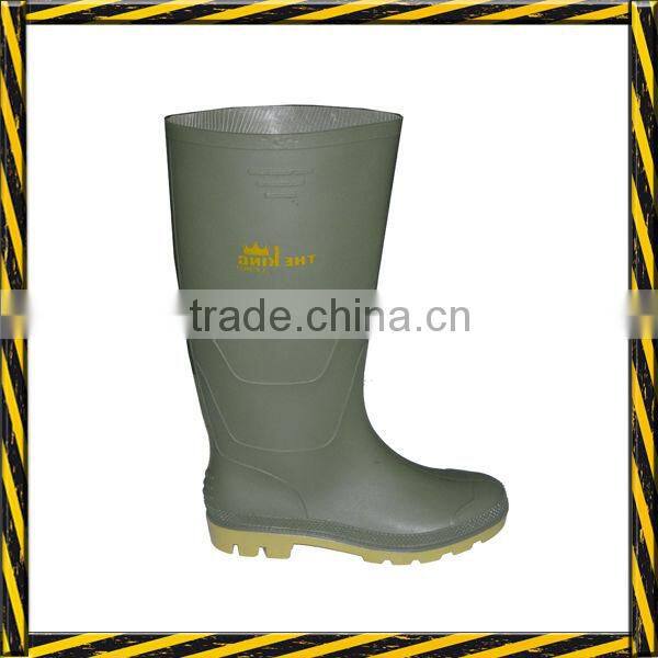 Black cheap pvc rain boots 38.5cm or 32cm height