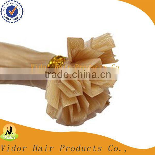 Wholesale Keratin Pre-boned V Tip Hair Extension / Cheap Human Remy V Tip Indian Hair