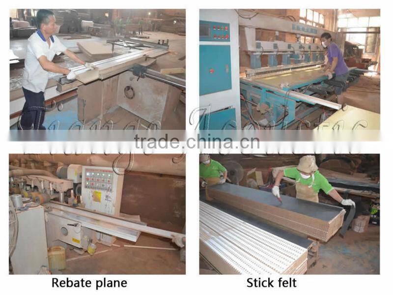 Modern 3d Interior solid birch mosaic acoustic wood wall panel