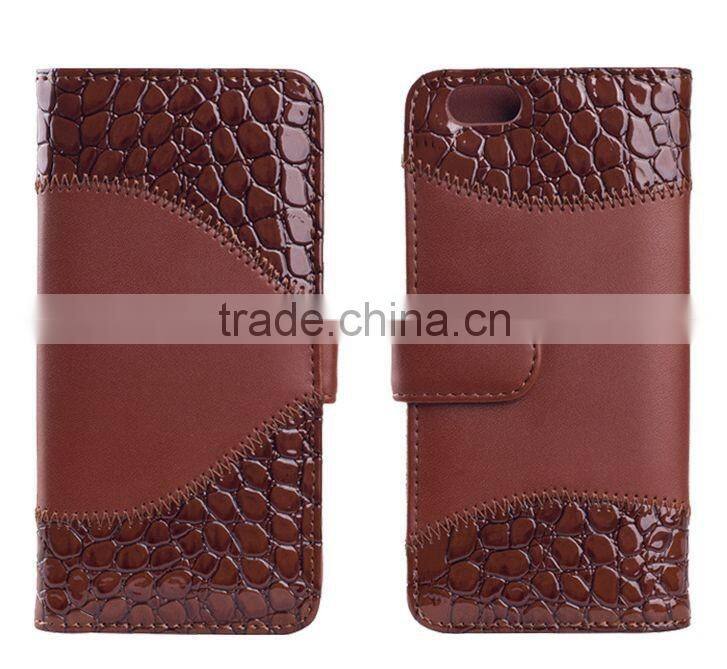 Concise design lady's fashion phone wallet cellphone mobile case cover