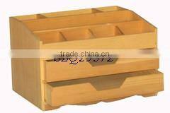 unfinished decorative handmade wooden stationery box
