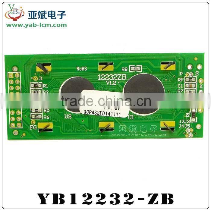 122x32 lcd display, ST7920 controller lcd display module, chinese word stock display