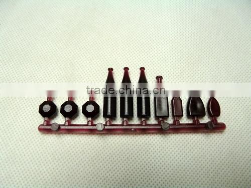mini model bottle, scale bottle set, plastic bottle in model materails, building model materials, architecture model