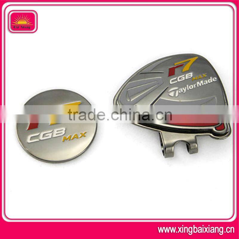 Simple and ornament design golf ball markers manufacturer