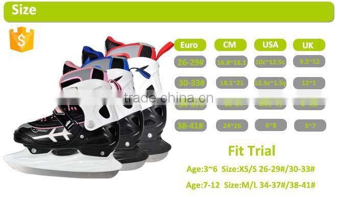 Fast-speed new ice hockey , durable adjustable ice skate for kids , ice hockey with quality ice blade