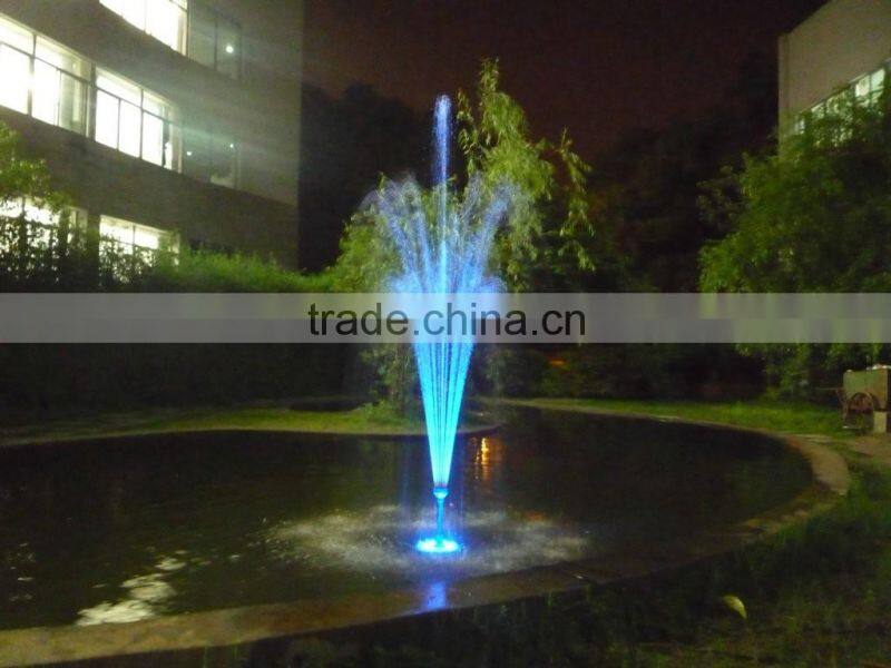 Flower fountain nozzle show in the pond and lake nozzle fountain