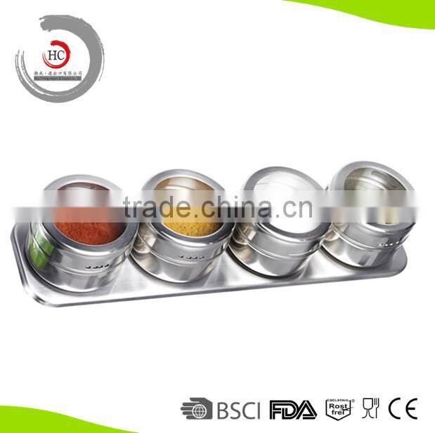 High quality stainless steel magnetic spice jar