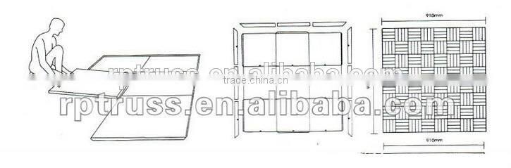 2014 World Top Selling best quality and Portable dance floor