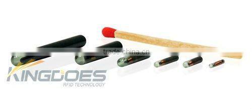 2.12x8.5mm rfid pet microchip glass transponder