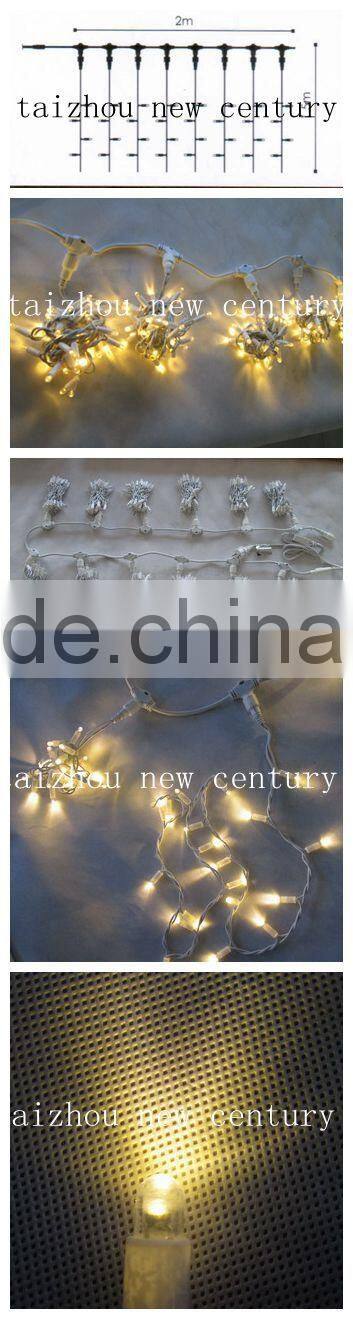 230V 228 warm white 2800K led curtain light Rubber or PVC cable factory price TO Spain France Italy Germany