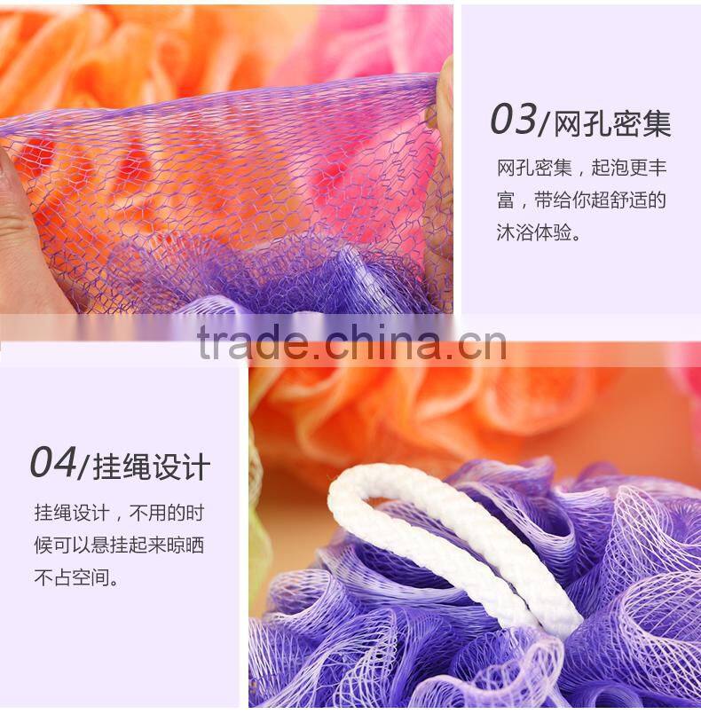 Hotel disposable net printed bath sponge