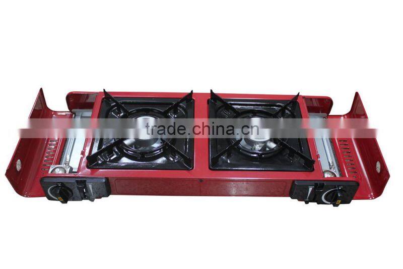 Cast Iron Portable Griddle LPG Camping Gas Cooktop