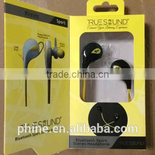 PH-S9 SmartBuds Bluetooth 4.0 Sport Earbuds with AptX Headphones for Kids and Adults FITS ALL SIZES STAYS IN EARS WHILE RUNNING
