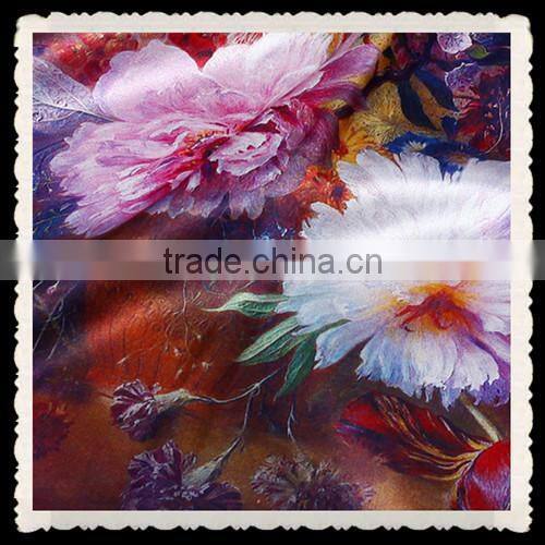 2014 Fashion Digital Print 100% Silk Scarf Shawl