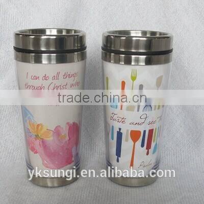 160Z changeable paper travel bottle mug promotion