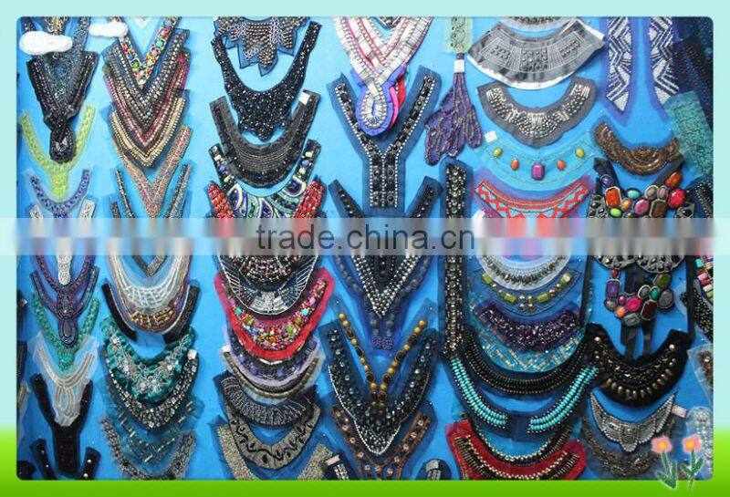 2016 Cheerfeel special accessories sew on beaded neckline