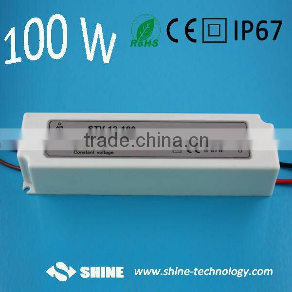 Two years warranty for 100w DC 12V IP67 waterproof switching power supply