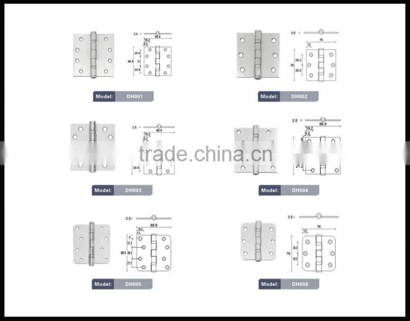Fancy SUS304 stainless steel hinges for wooden door