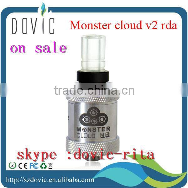 Paypal acceptable !!! high quality e cig atomizer rba monster atomizer wholesale