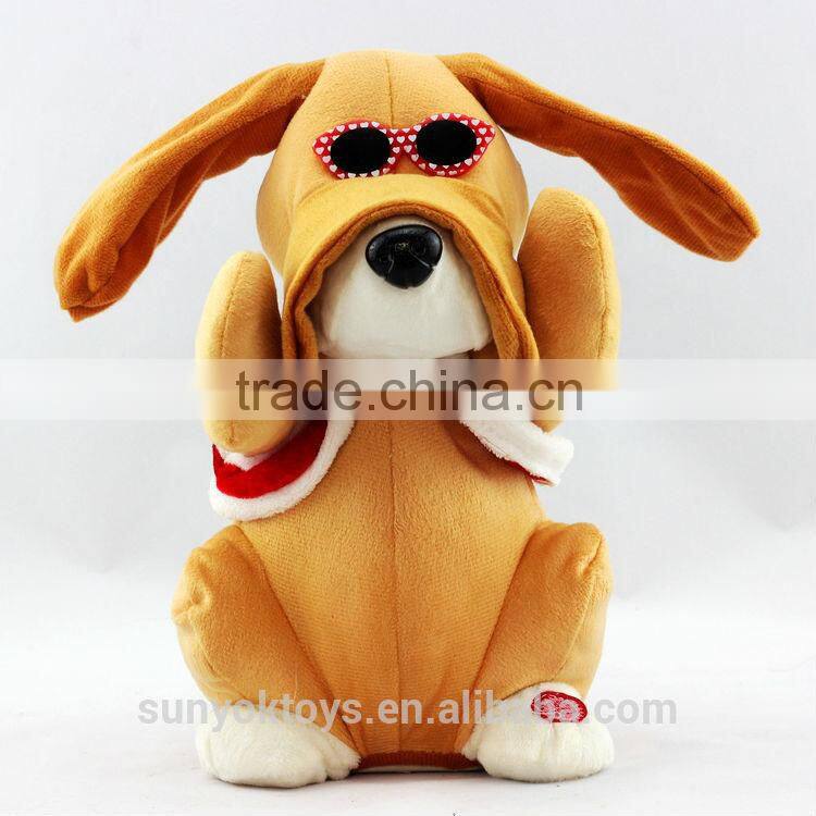 Toys For Kids ! Plush music&dancing&pat ears dog toys SY00868