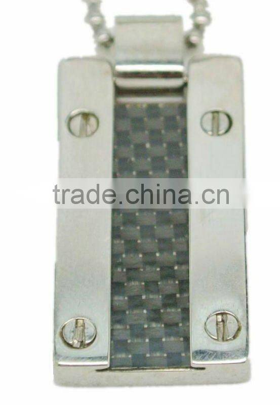 Wholesale manufacture new design black carbon fiber pendant