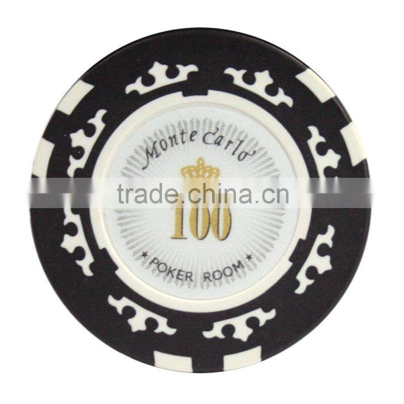 300 Ct Monte Carlo "Poker Room" Clay Poker Chip Set w/ Aluminum Case + Cut Cards