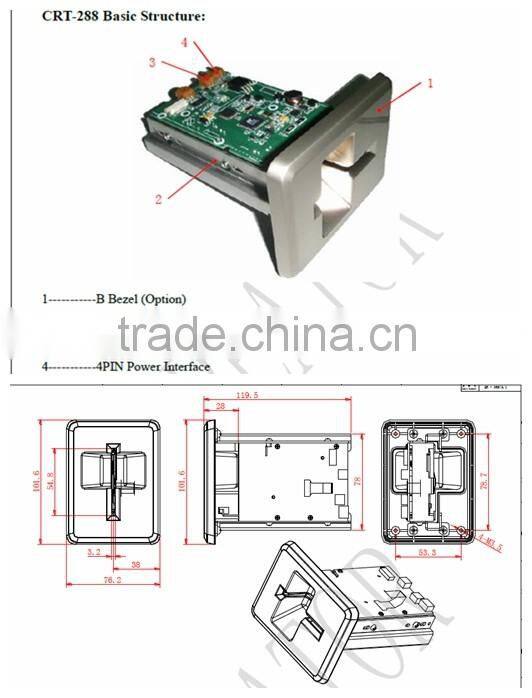 Chip Card RFID Gaming CRT-288 Card Reader