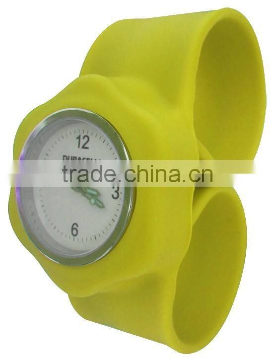 Digital clock slap watch in stars silicone bracelet watches