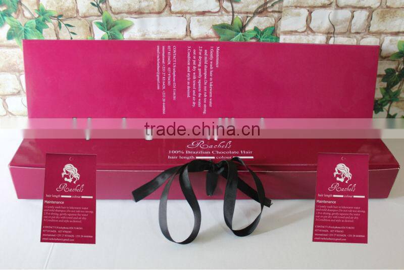 customize rigid paper hair packaging box