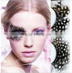 2013 Crazy Feather Eyelashes Colorful False Eyelashes Cheap False Eyelashes