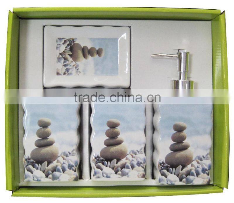 Eco-Friendly ceramic bathroom accessories set