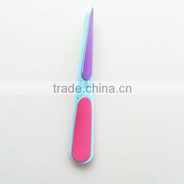 Free sample new style custom twisted printed 4 sides nail polish buffer plastic disposable nail buffer nail file supplier