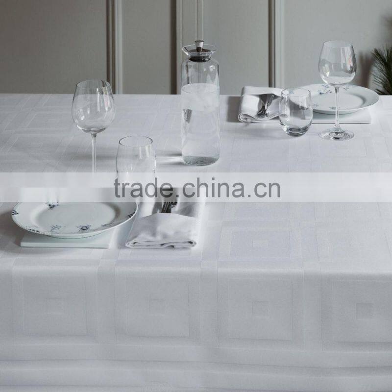Jacquard Damask stretch table cloth