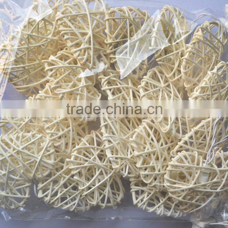 3.4 - 4 meters Handmade Multicolor Heart Design Rattan Balls String Lights For Decorative Holiday, Party, Wedding, Christmas