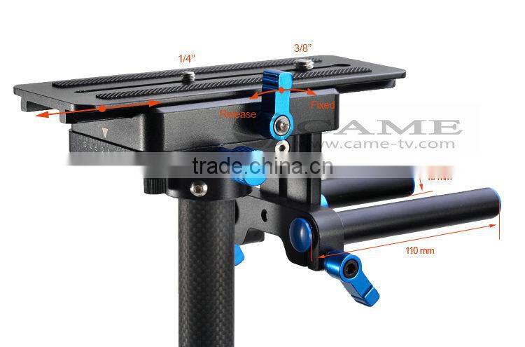 1-7Kg 120cm Carbon Fiber Stabilizer S-120 Camera Video Steadicam DSLR Steadycam