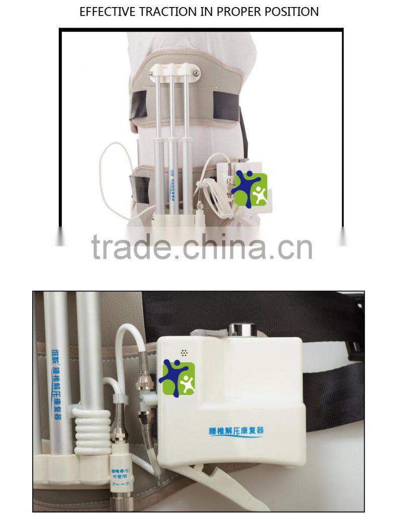 hydraulic pressure lumbar traction device, waist traction belt, topa quality lumbar traction belt