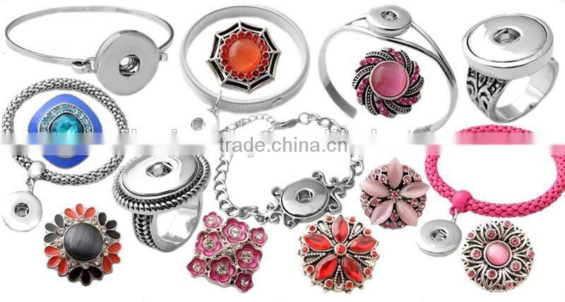 New silver snap button Fashion alphabet bracelet accessories