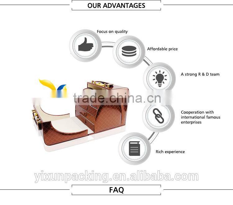 12 slots black rustic pu leather wrist watch storage box