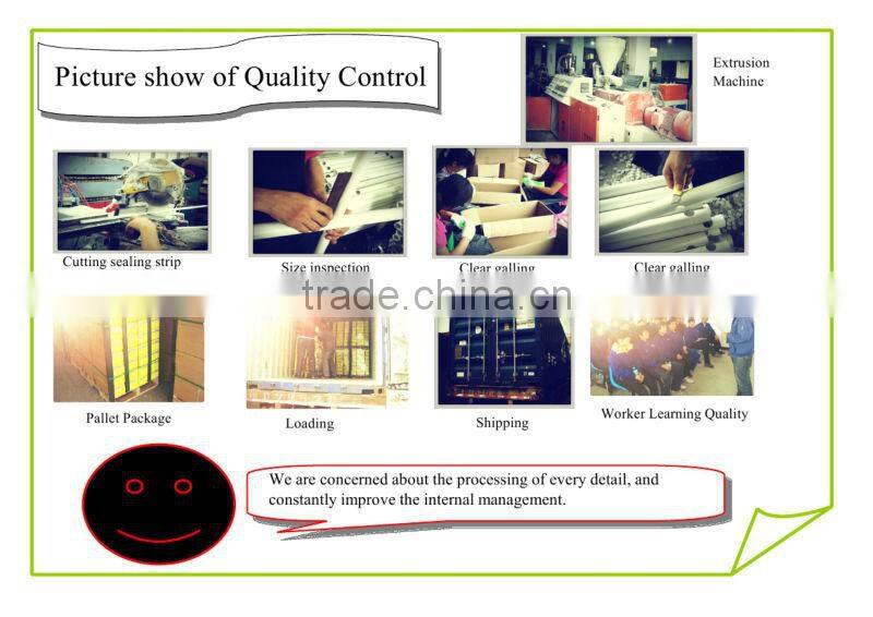 High quality extruded pvc profiles